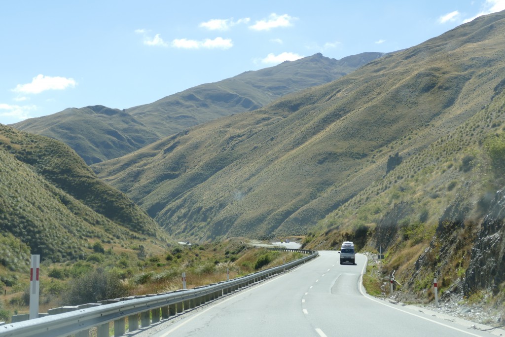 winding road over crown range