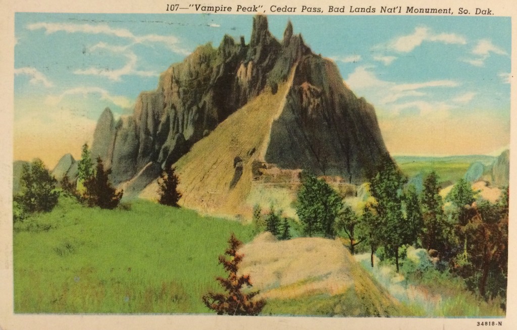 monday postcard - Vampire Peak!